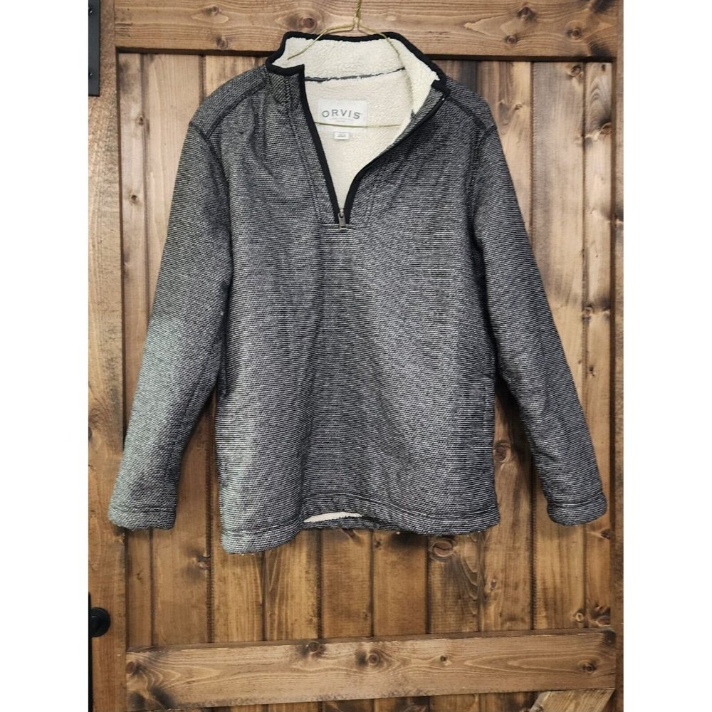MENS ORVIS HEAVYWEIGHT‎ 1/4 ZIP PULLOVER